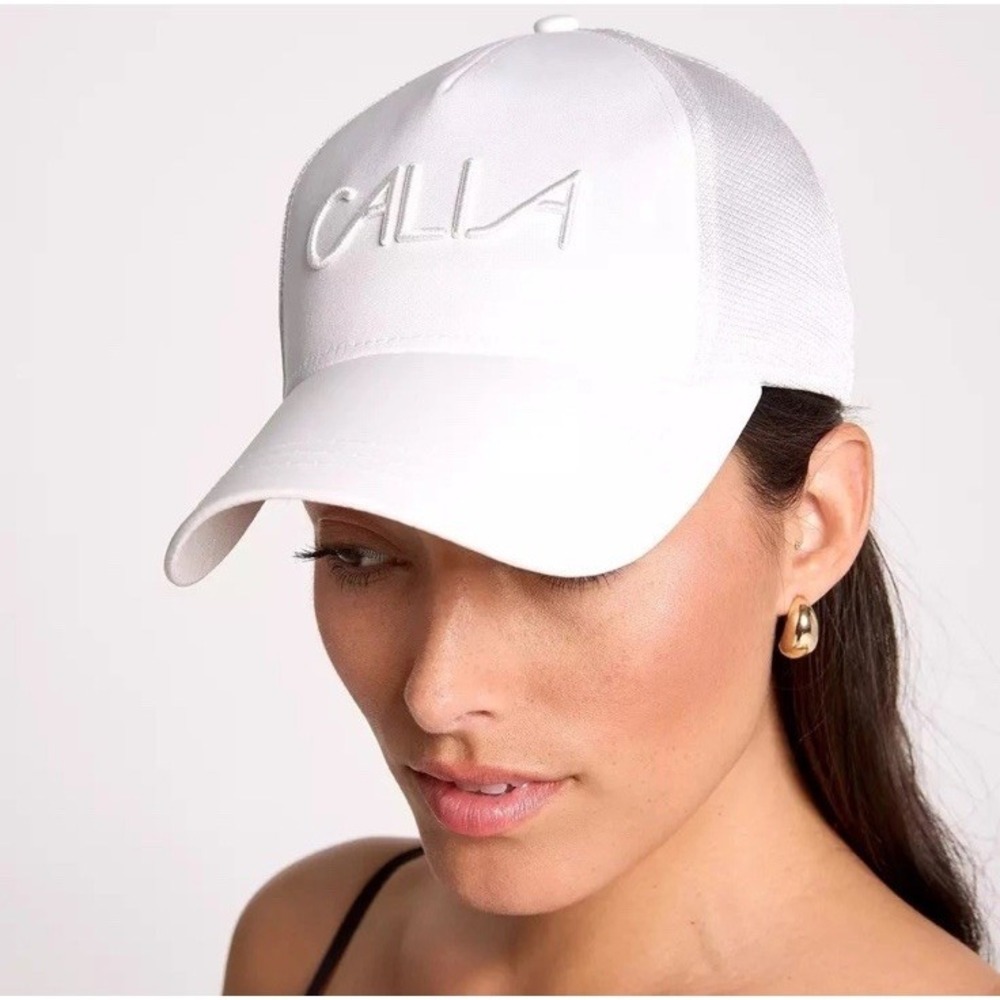 New Carrie Underwood's CALIA Women's White Trucker Hat Baseball Cap Golf Preppy